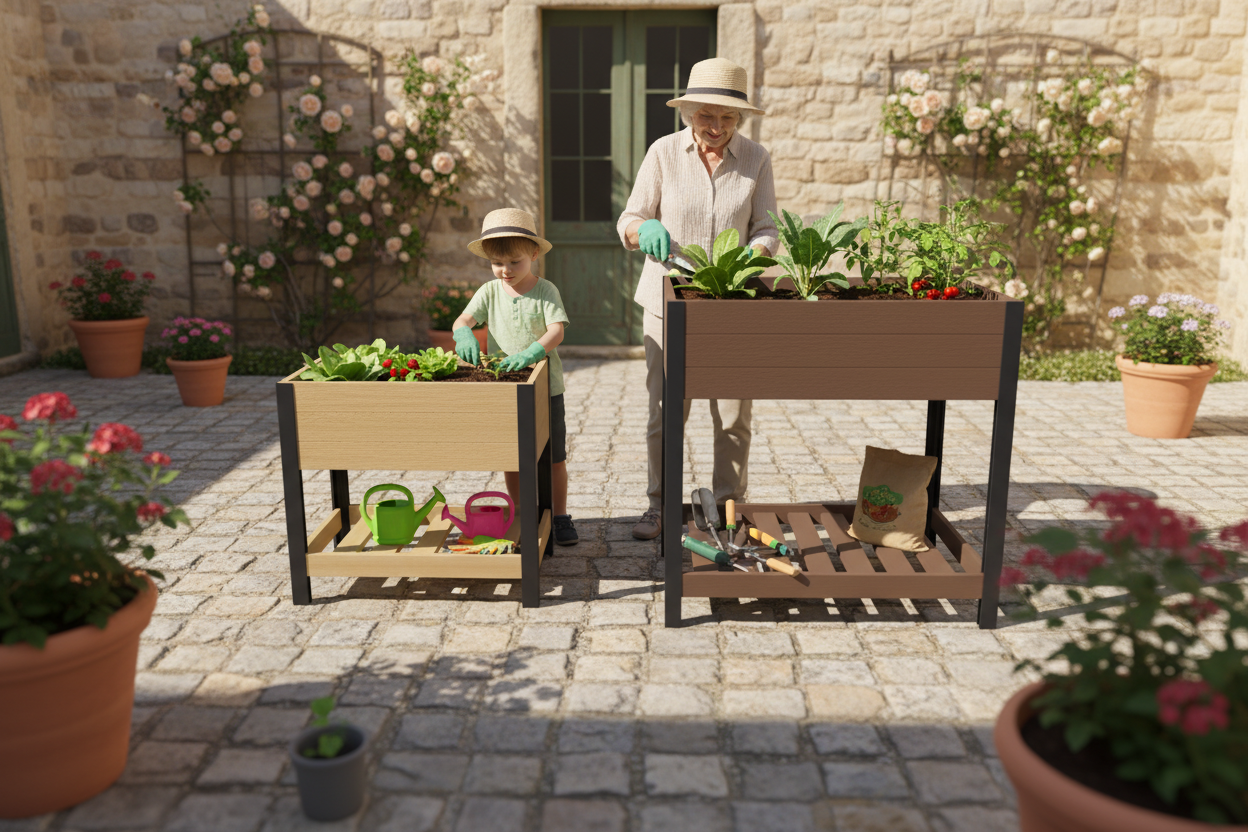 Elevated Planter Box for Vegetables